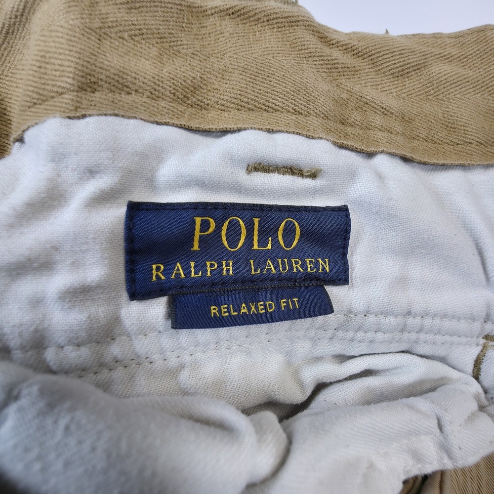 Polo Ralph Lauren Cargo Shorts Men's 42 x 10 Brown Chino Pocket Side Hiking - Picture 7 of 11